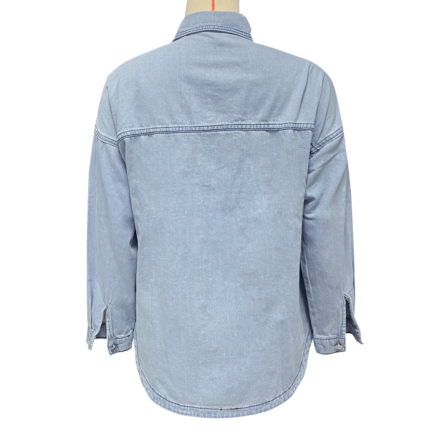 Casual Loose Fit Denim Coat