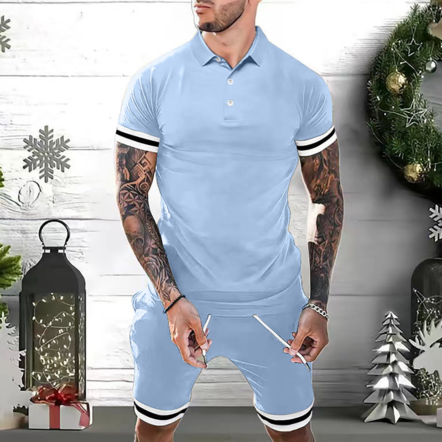 Casual Vibe Polo & Shorts Set