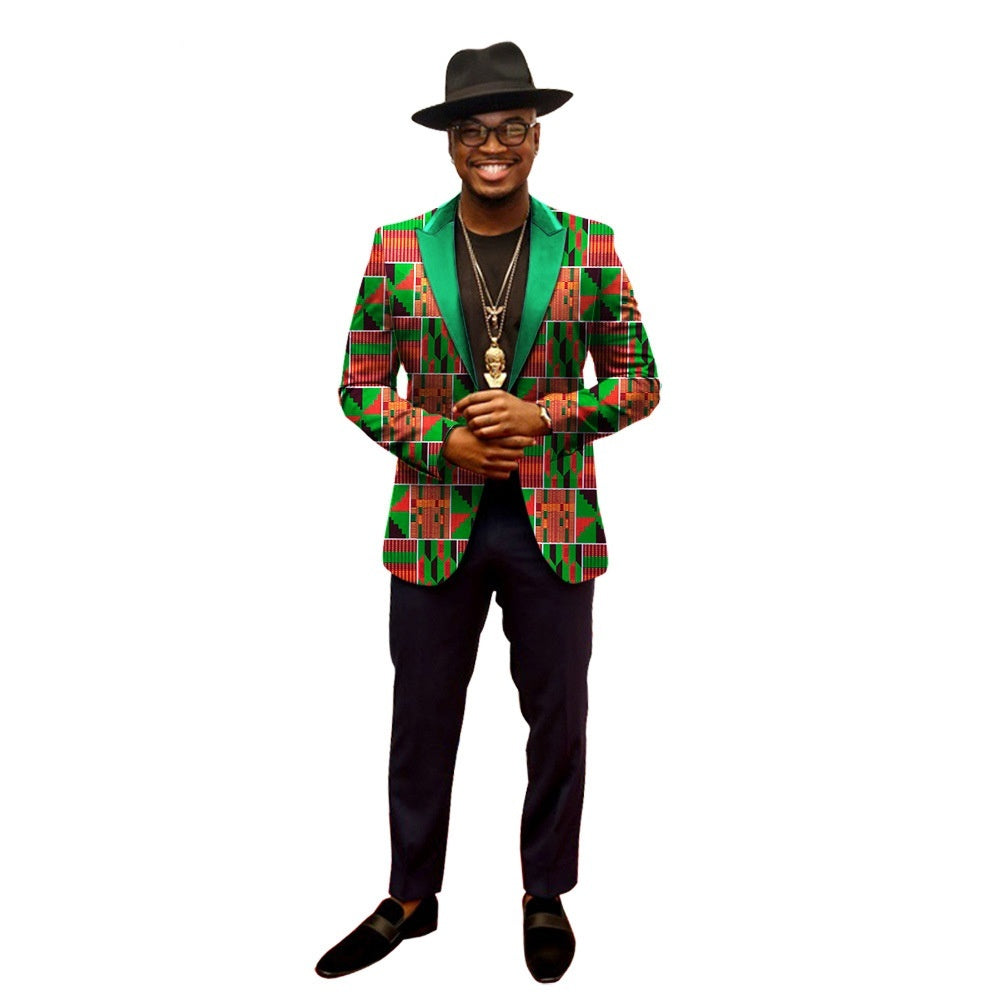 Patterned Elegance Blazer