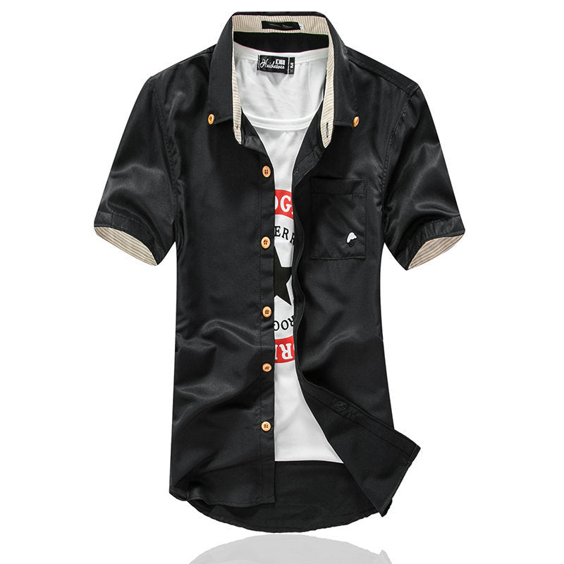 Embroidered Elegance Men's Shirt
