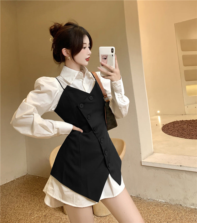 Curved Waist Irregular Blouse – Unique Design for Every Occasion
