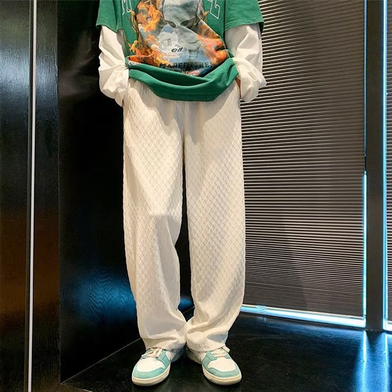 Rhombus Weave Draped Trousers for Men Sean Powell Apparel