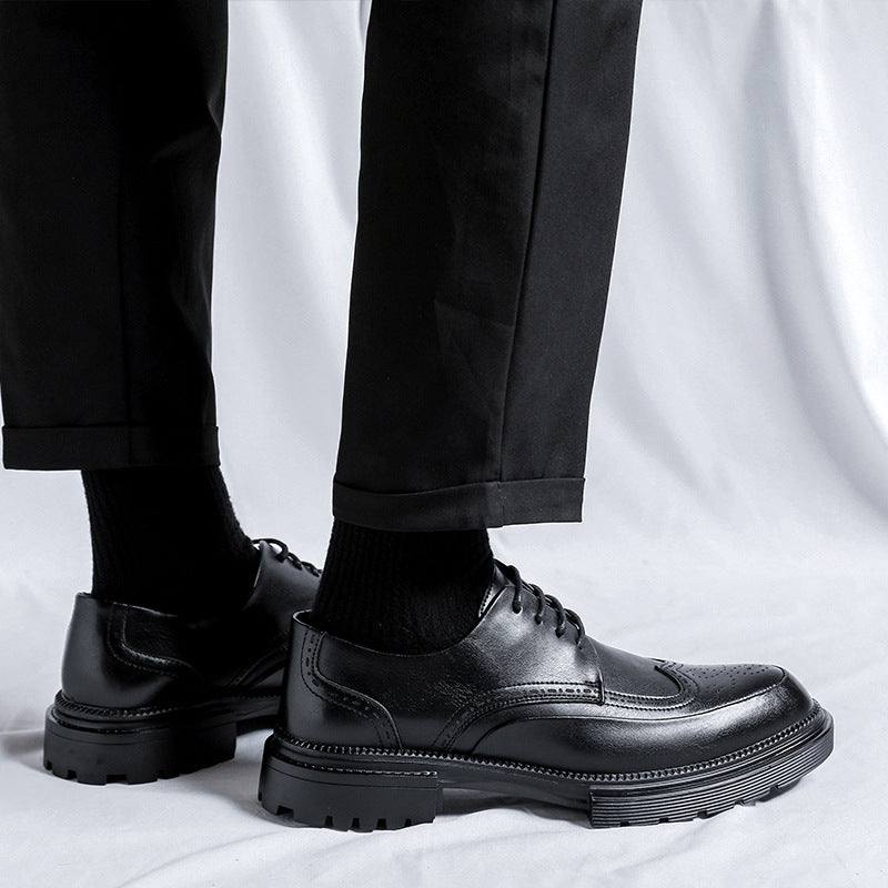 Urban Crest Brogue Leather Sneakers
