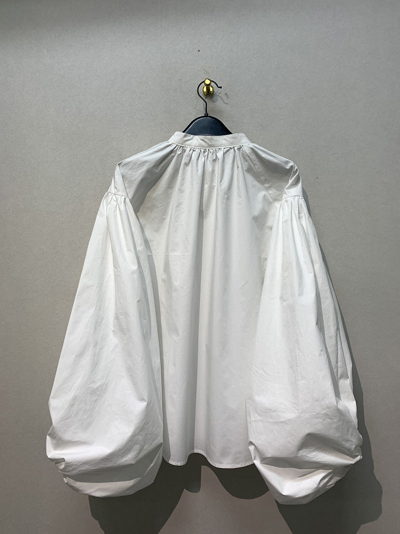 Vintage Charm Lantern Sleeve Blouse Sean Powell Apparel