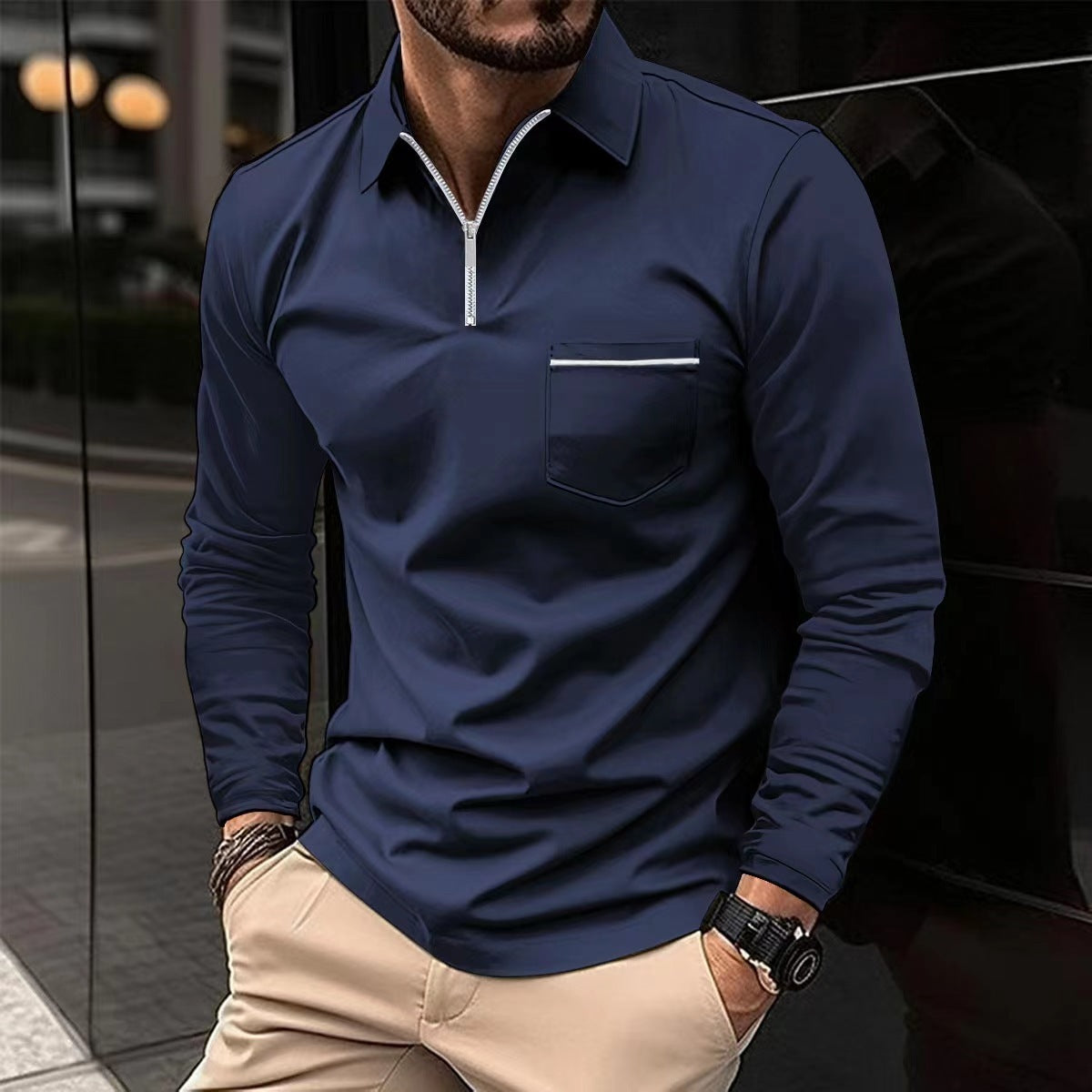 Urban Glide Zipper Polo