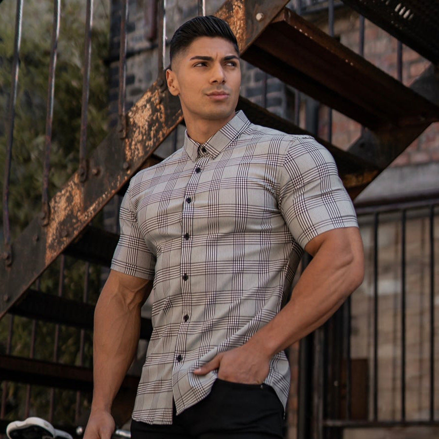 Urban Breeze Summer Plaid Shirt