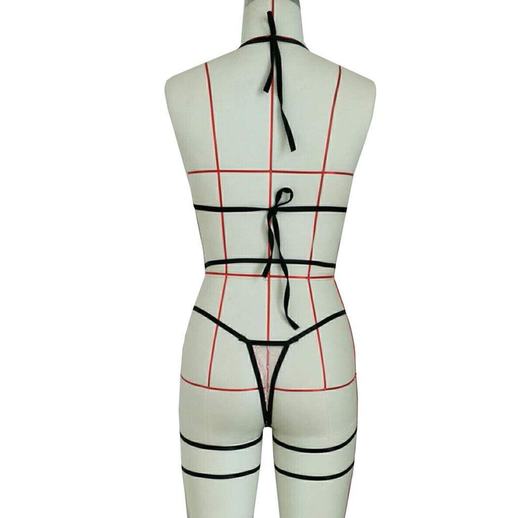 Women's Lingerie Set with Leg Straps