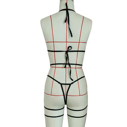 Women's Lingerie Set with Leg Straps
