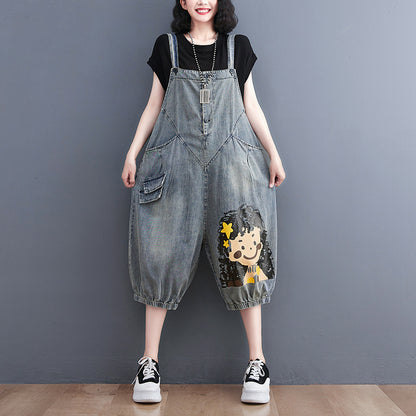 Easy Fit Denim Jumpsuit