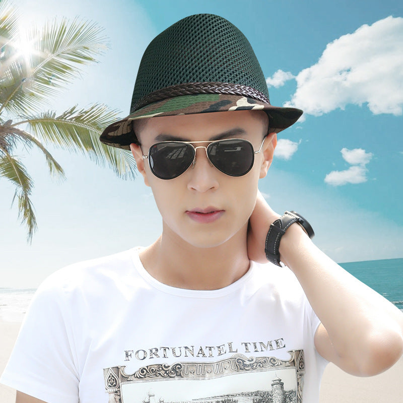 Summertime Breathable Mesh Straw Hat