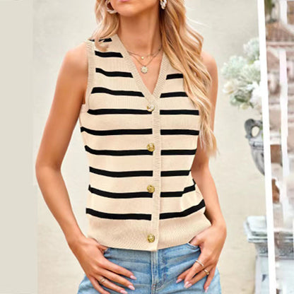 Urban Stripes Knitted Vest