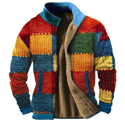 Urban Mosaic Casual Jacket