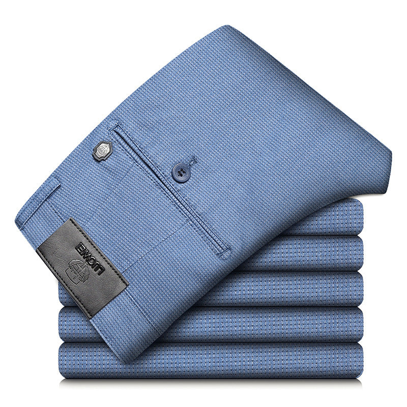 Elite Plaid Stretch Slim Pants