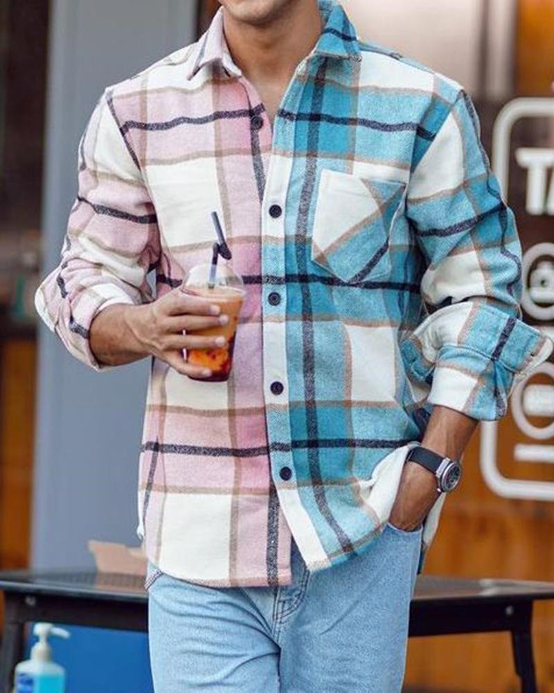 Trendy Lapel Printed Jacket