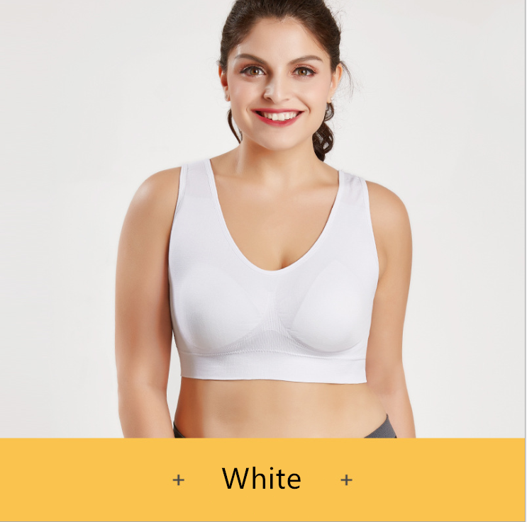 Flex Fit: Wire-Free Yoga Sports Bra with Shock Absorption