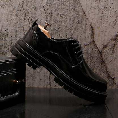 Sleek Shine Leather Business Shoes