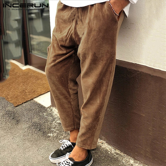 Men's Cozy Corduroy Joggers for Winter