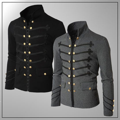 Elite Urban Double-Breasted Suit Jacket