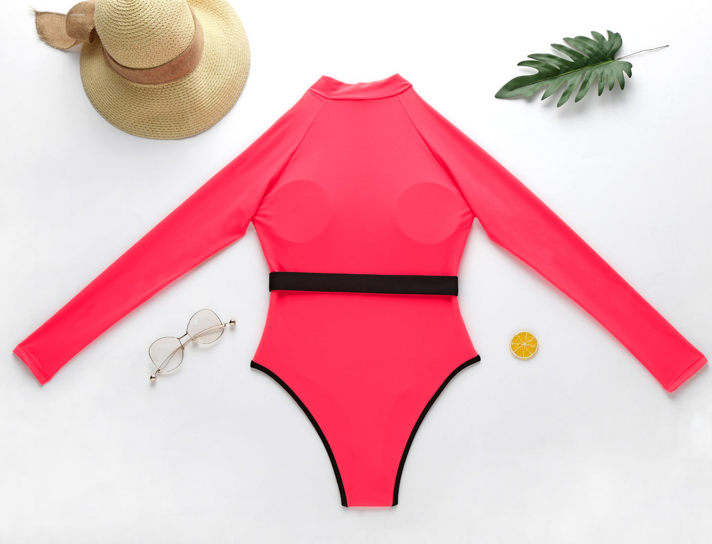 Radiant Splash: Fluorescent Beachwear