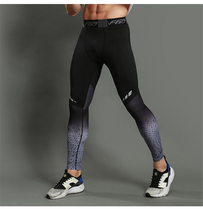 Men’s Running Compression Tights – Long Sports Leggings for Training