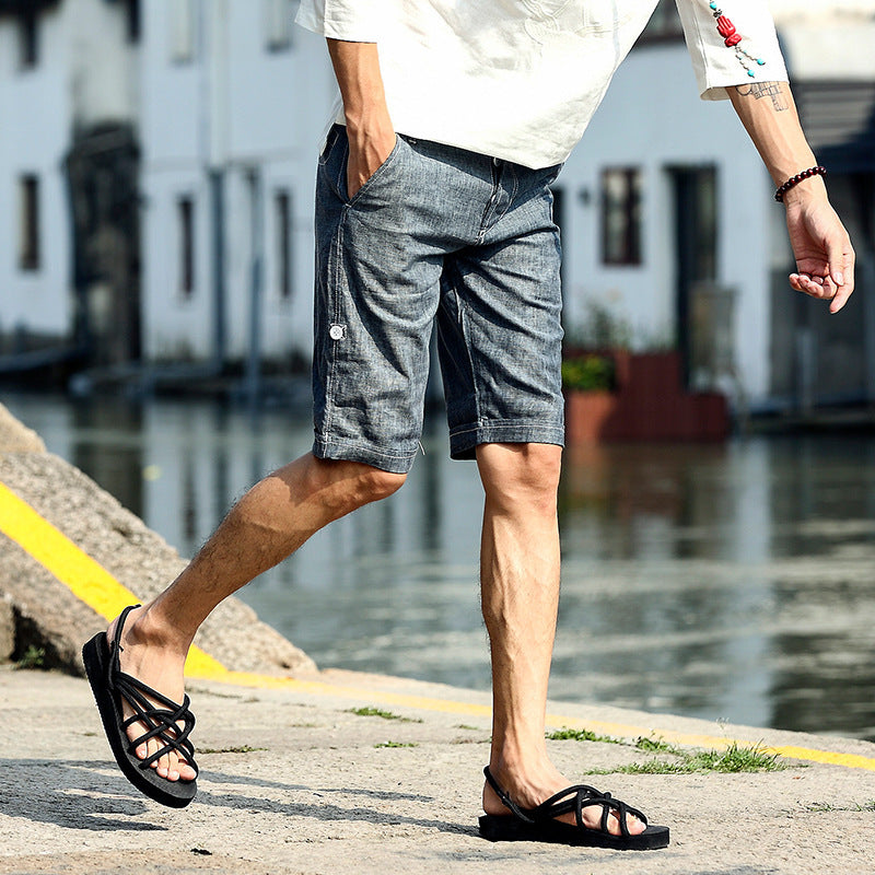 Summit Luxe Linen Shorts