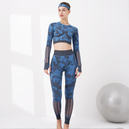 Camouflage Yoga Clothing Suit: Blend into Your Practice with Style