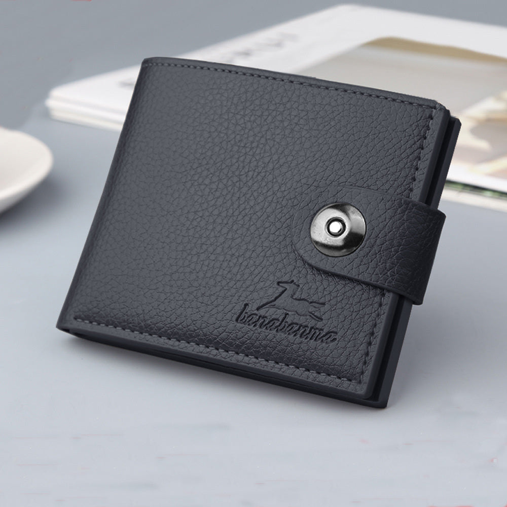 Classic Retro Short Clasp Wallet for Men