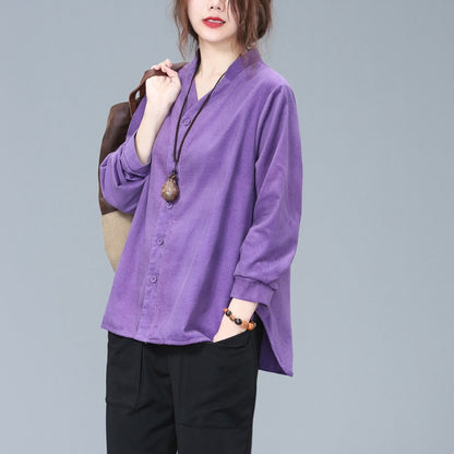 Cozy Chic Corduroy Shirt – Plus Size Comfort