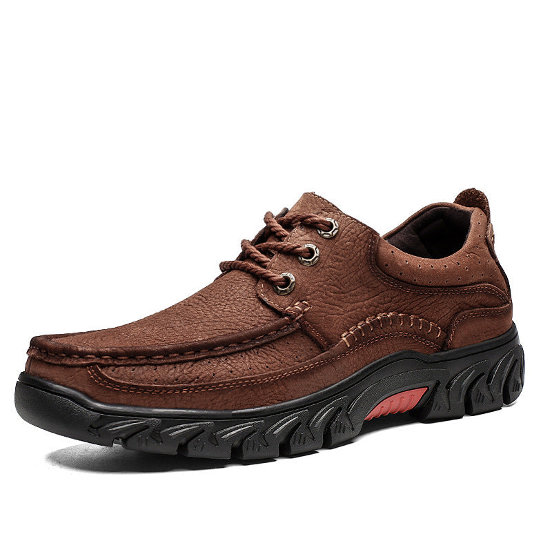 Men’s Premium Cowhide Casual Shoes – Outdoor Comfort Walkers