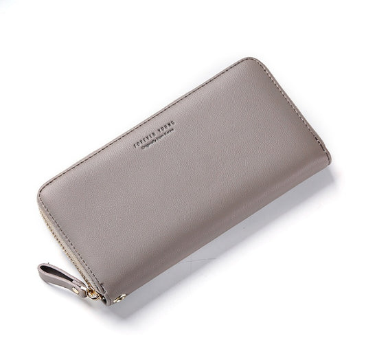 Wesson autumn and winter new women's wallet simple fashion long zipper phone bag Korean version of the wild popular clutch bag