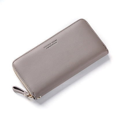 Wesson autumn and winter new women's wallet simple fashion long zipper phone bag Korean version of the wild popular clutch bag