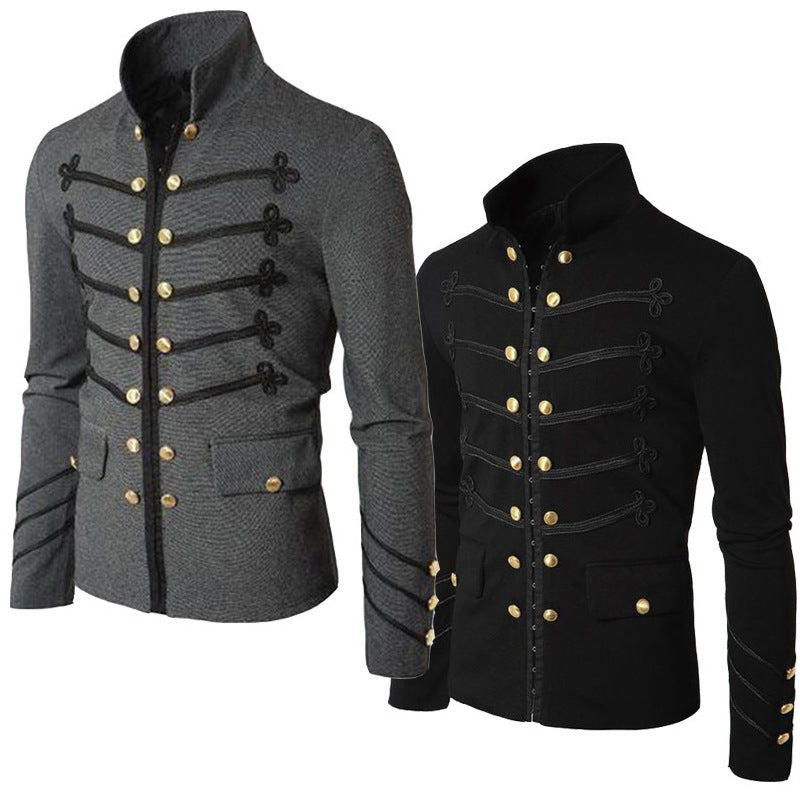 Elite Urban Double-Breasted Suit Jacket
