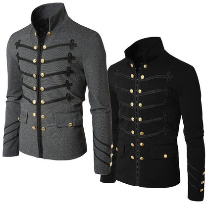 Elite Urban Double-Breasted Suit Jacket