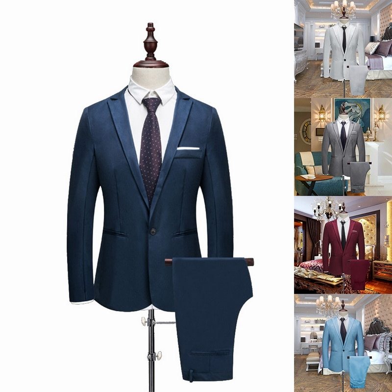 Modern Groomsman Slim Blazer