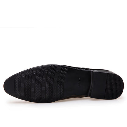 Elegant Shine Pointed Toe Lace-Up Shoes