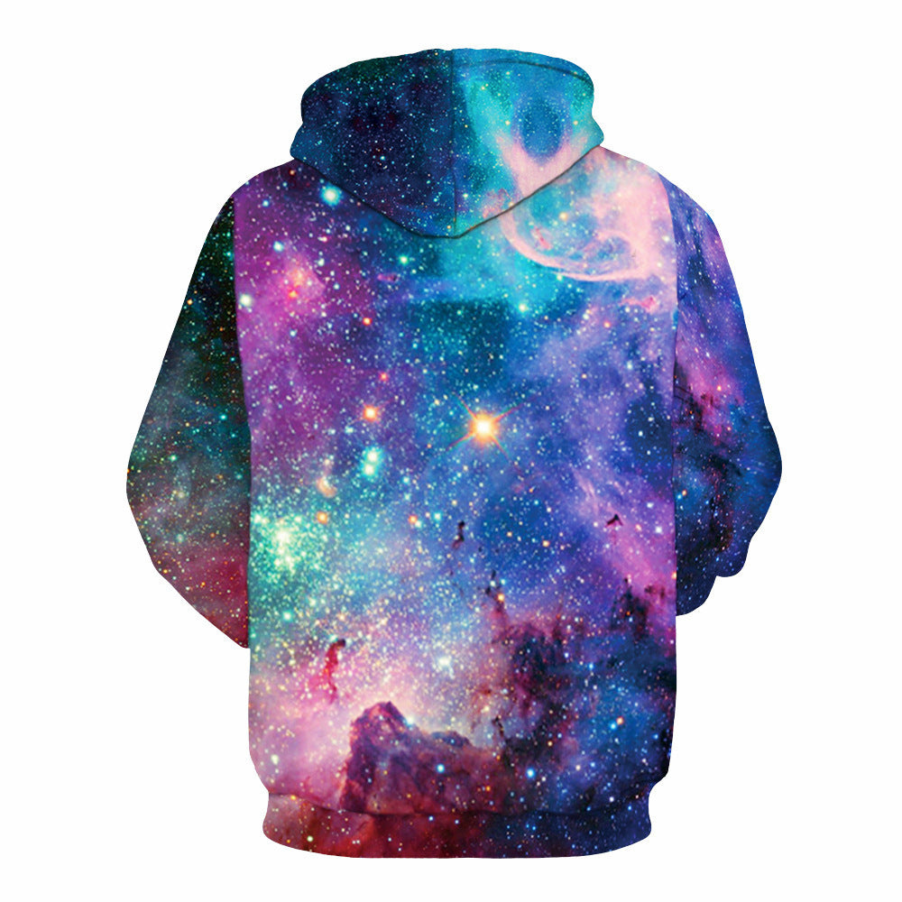 Galaxy Glow Printed Hoodie