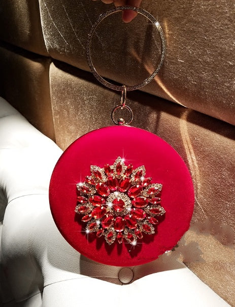 Velvet Diamond Ring Clutch