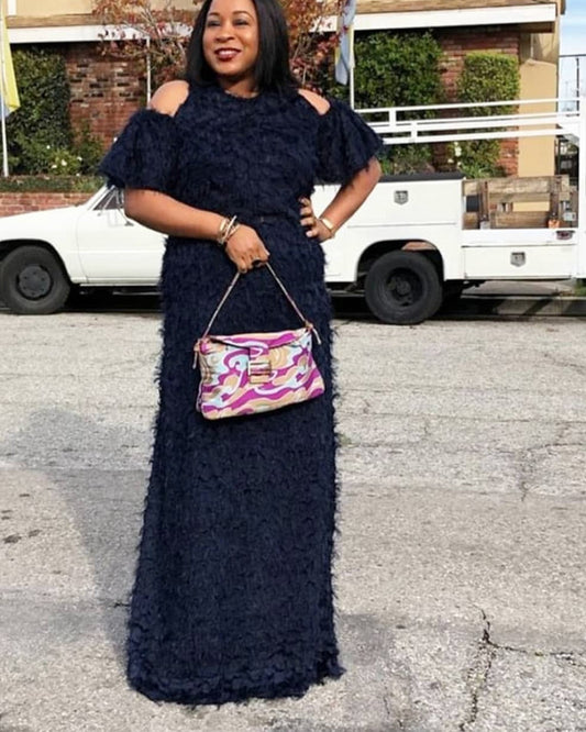 Simple Style Long Dress - Effortless Fashion for Moms