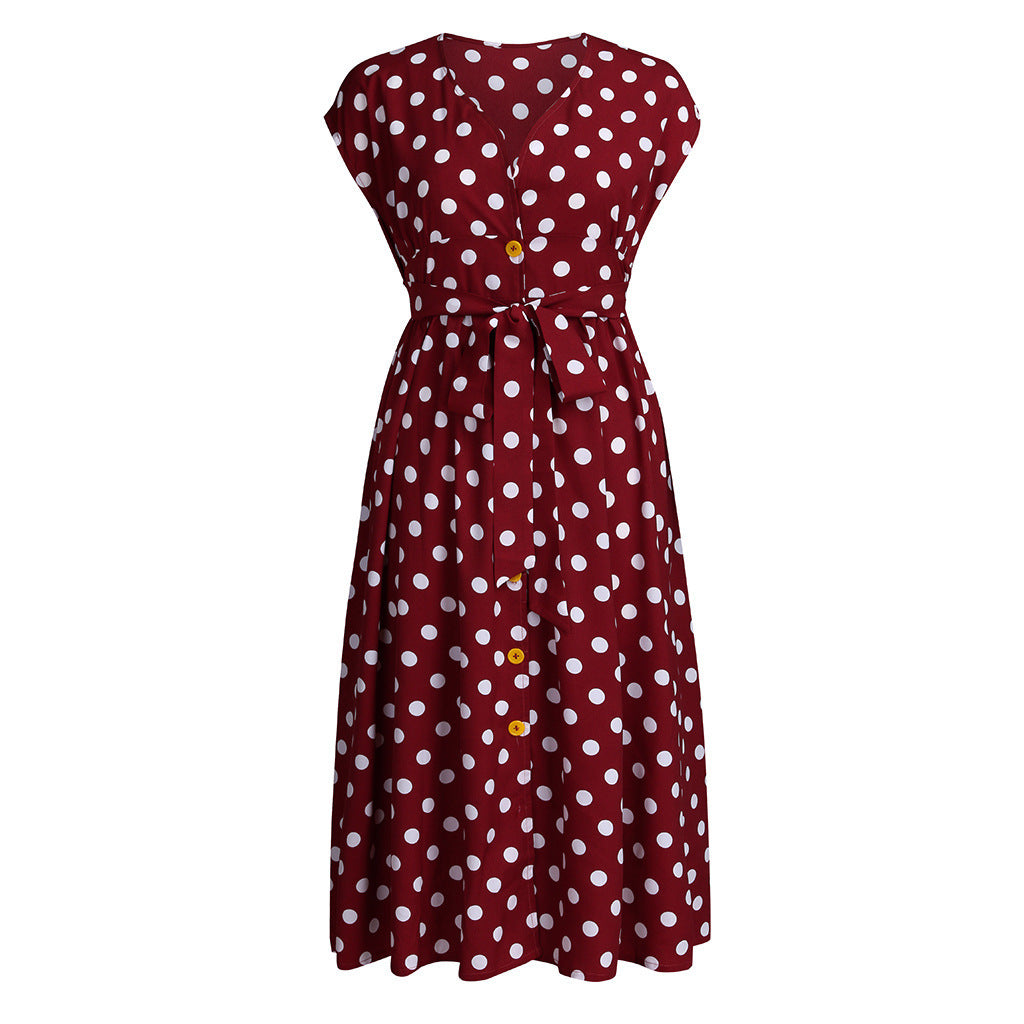 Breezy Bliss Polka Dot Dress