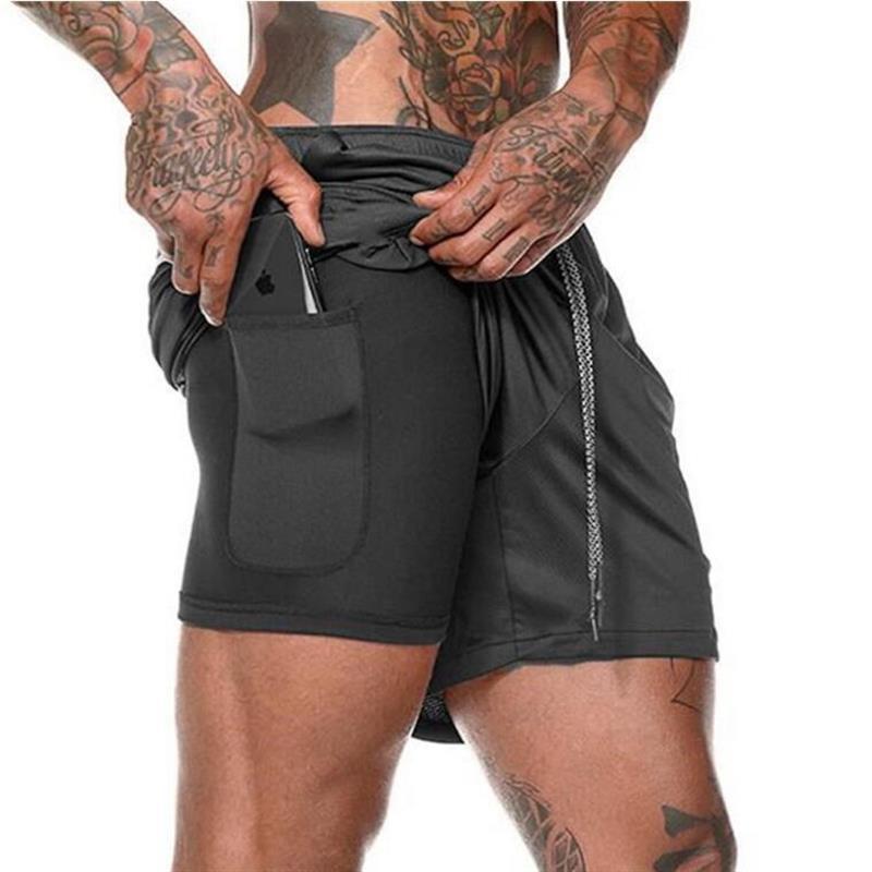 Hydro Run Double-Layer Jogger Shorts – Quick-Dry Activewear for Men
