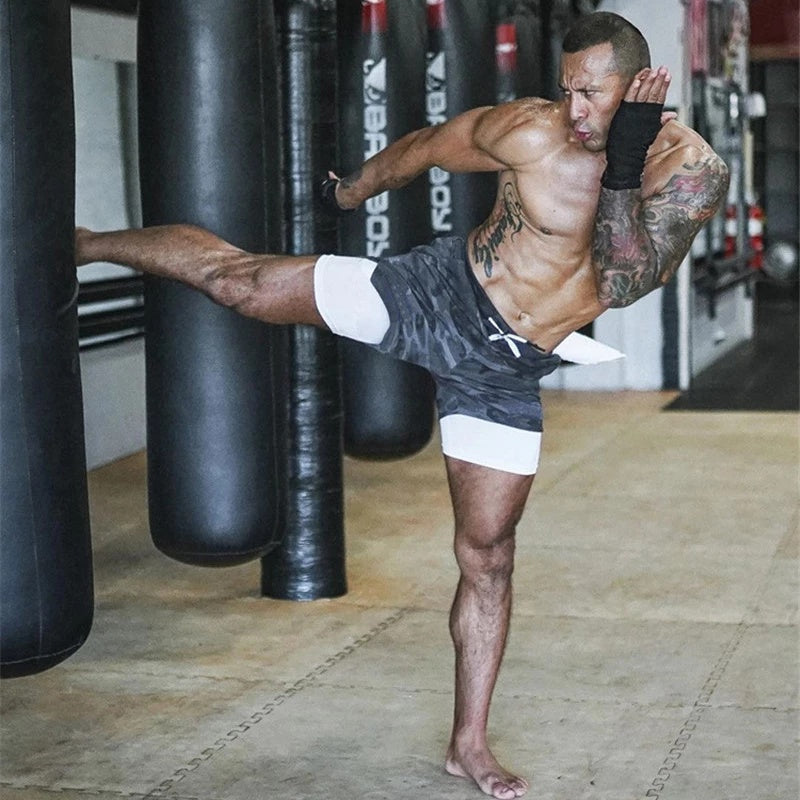 Hydro Run Double-Layer Jogger Shorts – Quick-Dry Activewear for Men