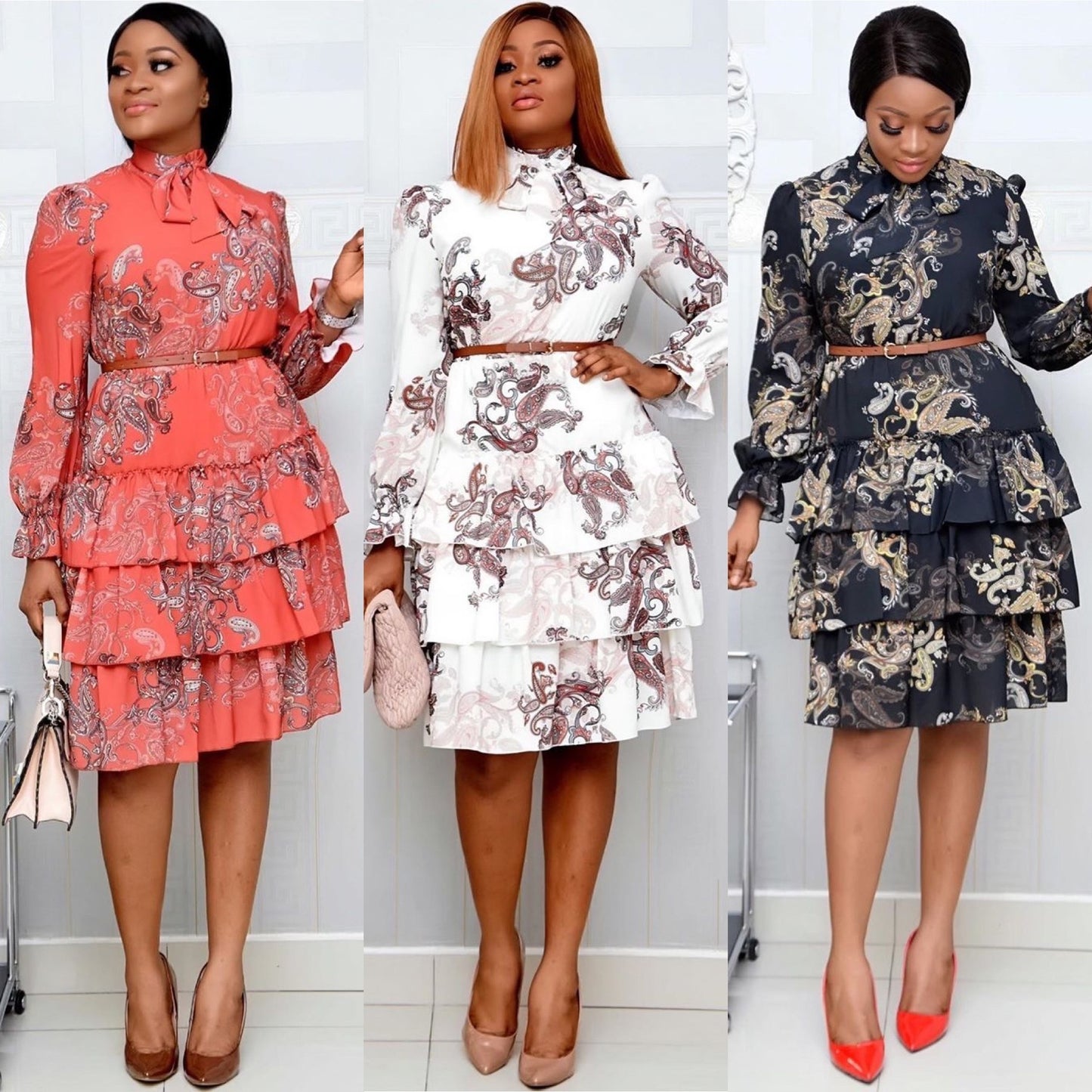 Vibrant African Print Dress