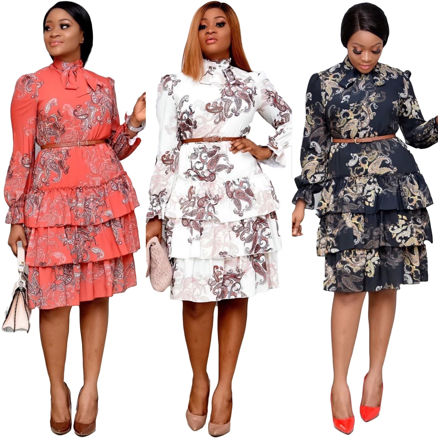 Vibrant African Print Dress
