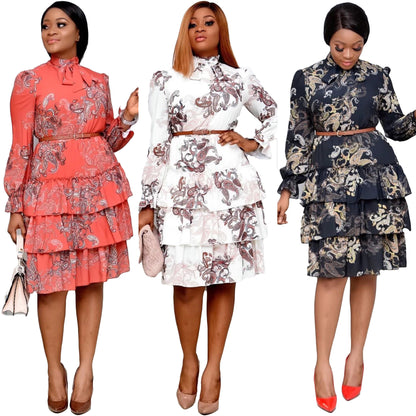 Vibrant African Print Dress