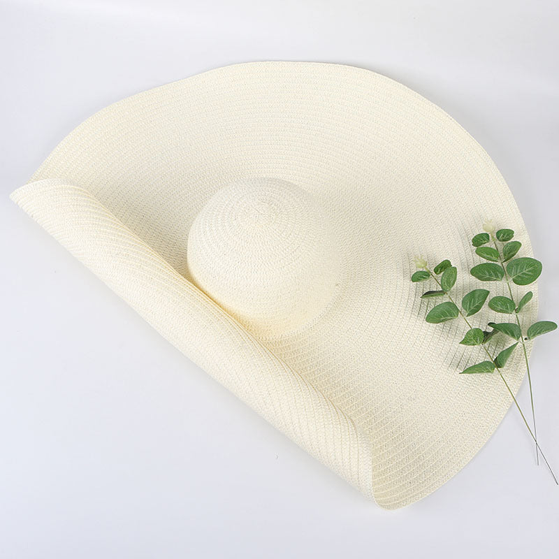 Oversized Summer UV Protection Straw Hat