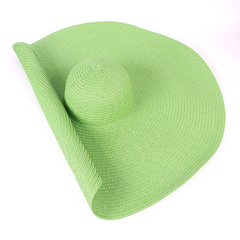 Oversized Summer UV Protection Straw Hat