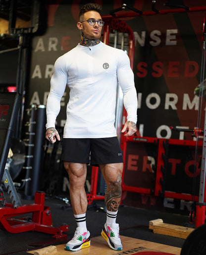 Velocity Zip Men’s Long Sleeve Gym Shirt – Performance Activewear
