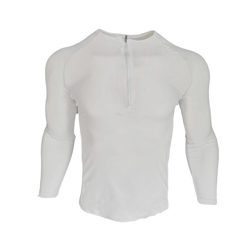 Velocity Zip Men’s Long Sleeve Gym Shirt – Performance Activewear
