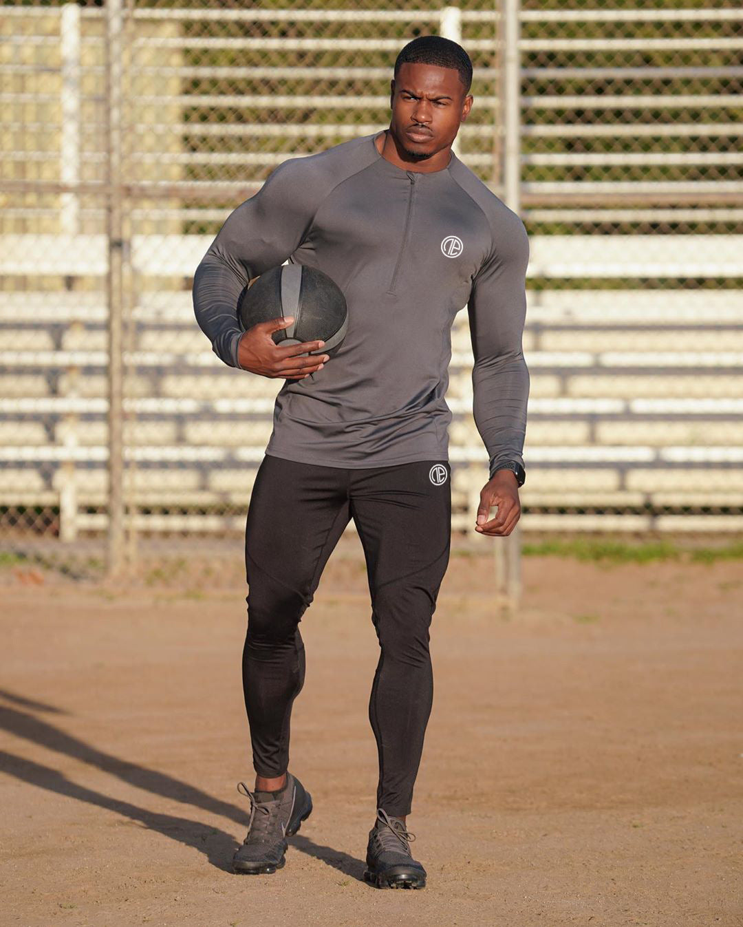 Velocity Zip Men’s Long Sleeve Gym Shirt – Performance Activewear
