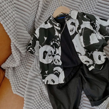 Summer Vibes Panda Print Tee